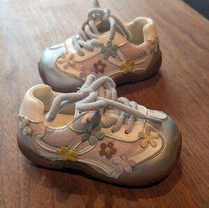 Mui Mui Baby Walker Shoes Floral Princess